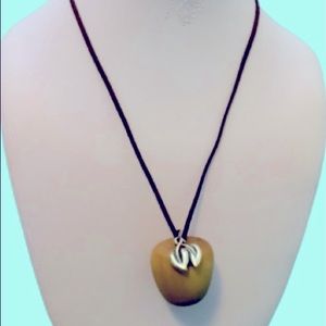 Bite My Apple Necklace